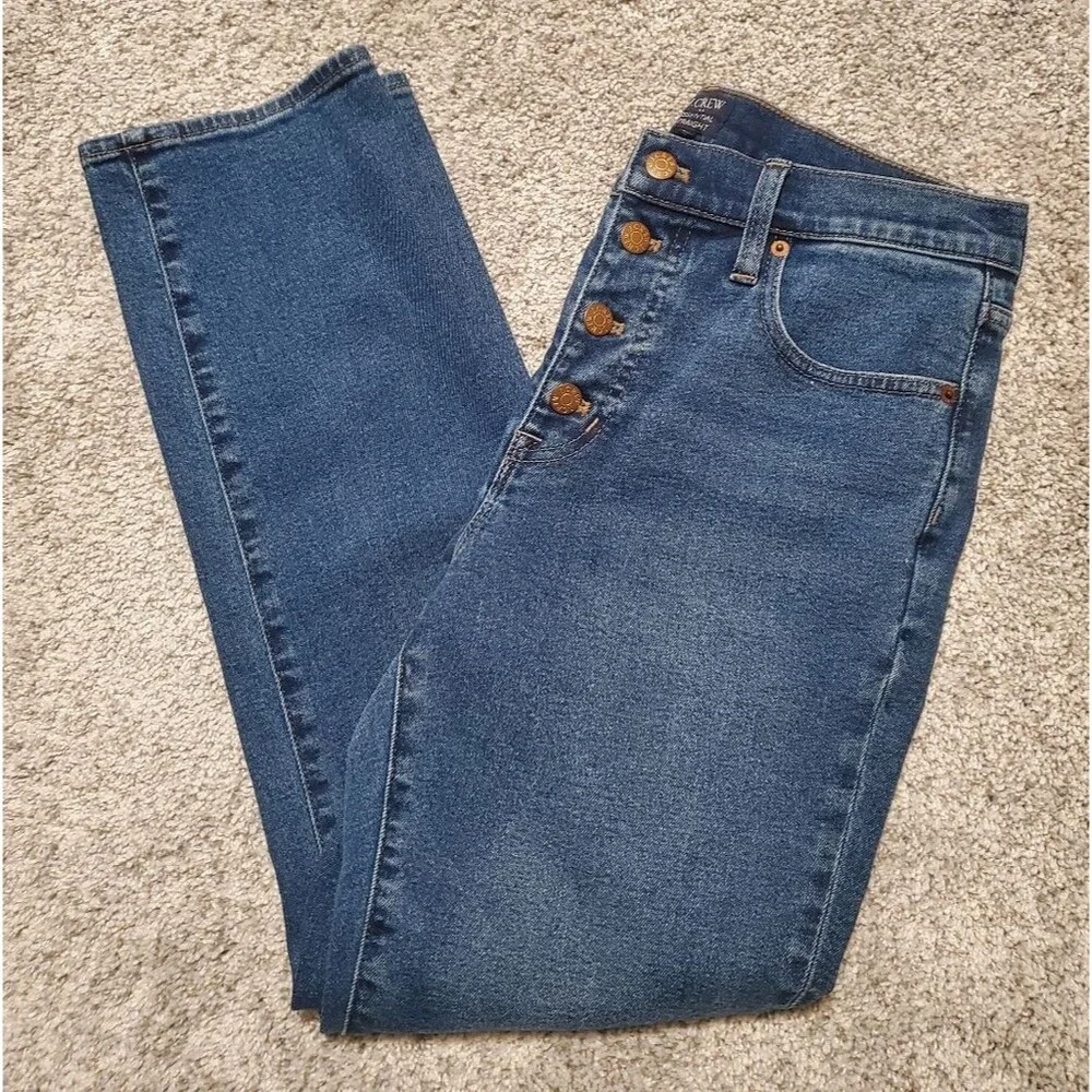 J. Crew Essential Straight Jeans In All-Day Stretch